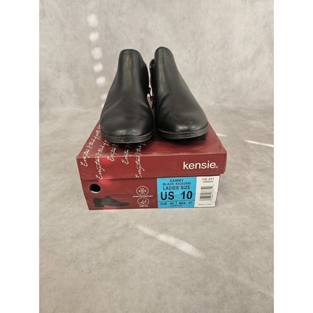 Kensie Women's Sammy Black Ankle Boots Bootie Size 10 - Picture 3 of 7